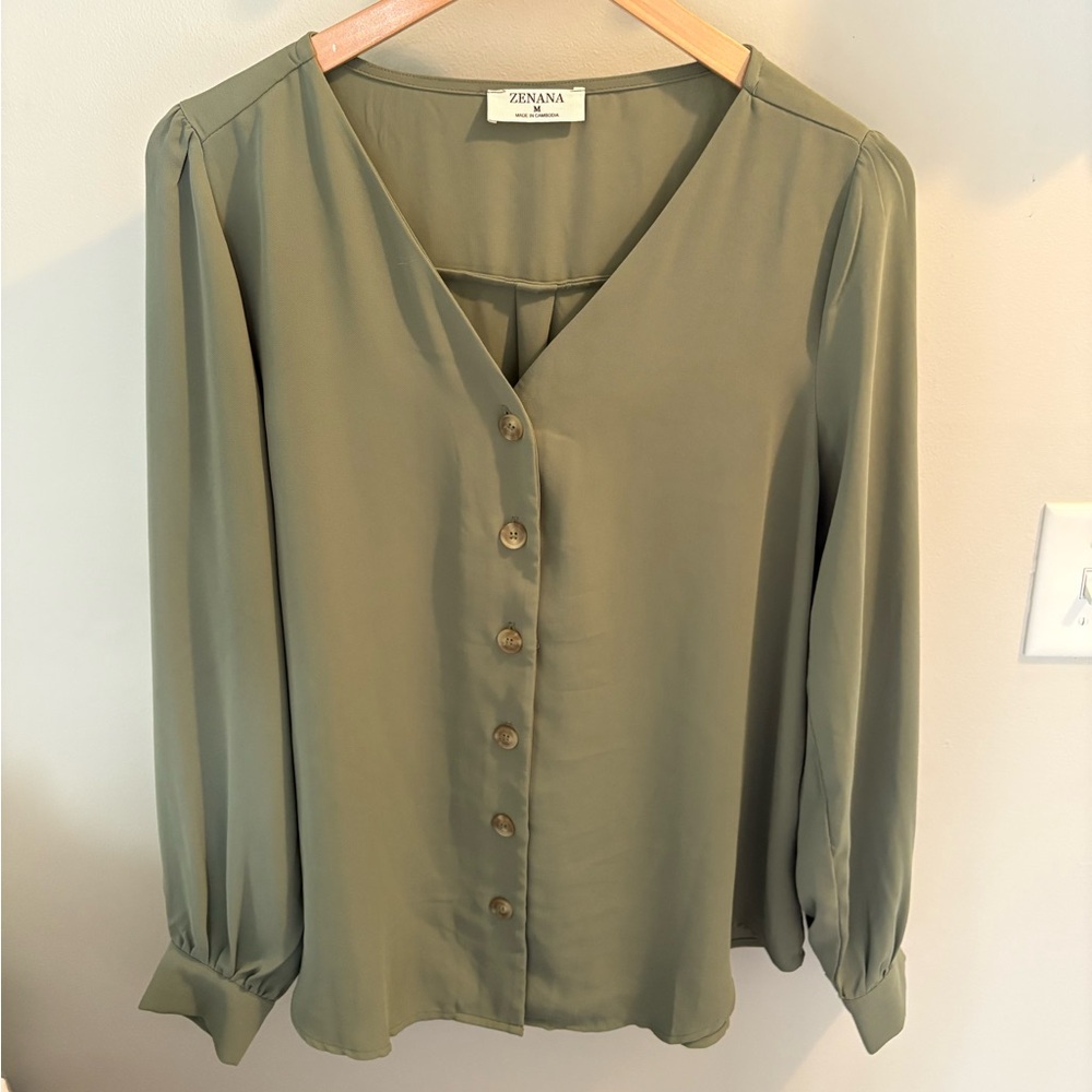 Women's Button Down Blouse